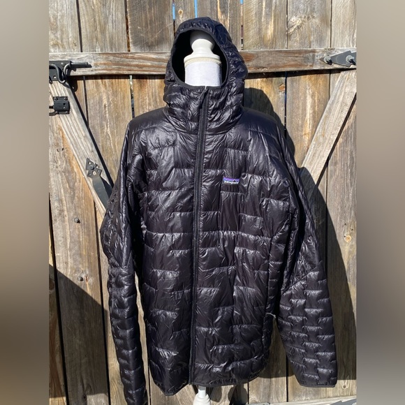 NEW Patagonia men’s micro puff hoody Brand New NWT perfect black reg fit XL - Picture 2 of 11